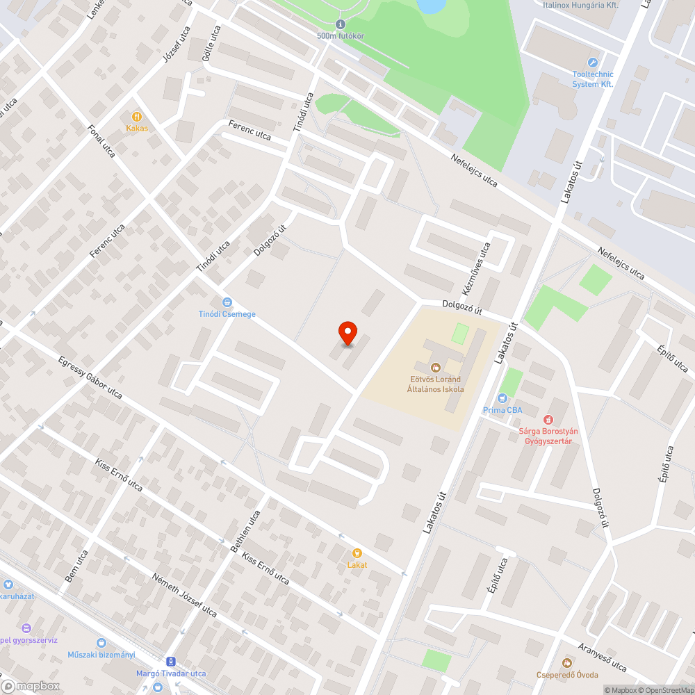 Kátyús útrész/útszakasz bejelentés helye