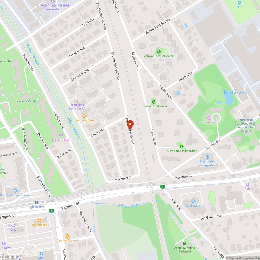 Kàtyús útszakasz bejelentés helye