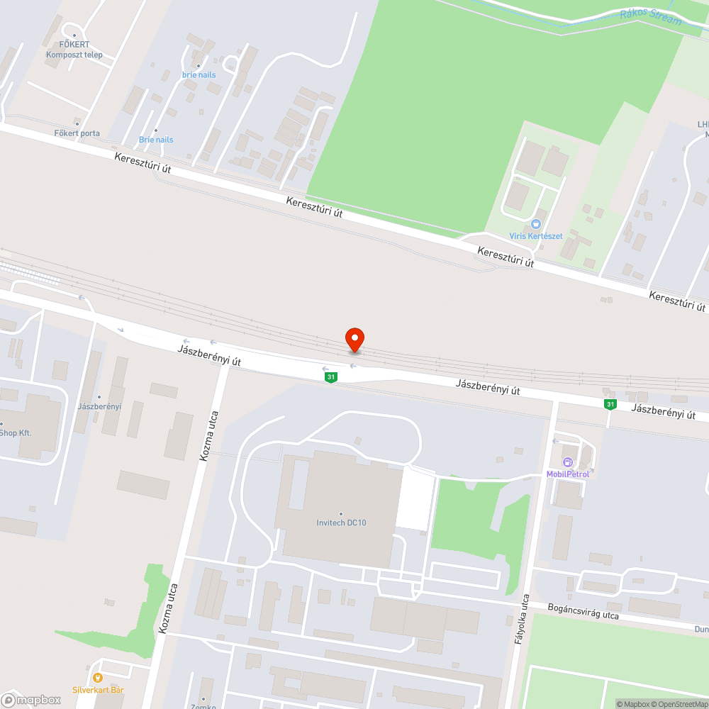 Áttört betonkerités bejelentés helye