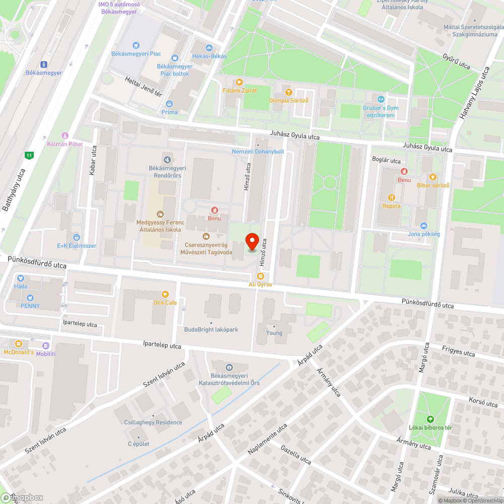 Kiégett lámpa bejelentés helye