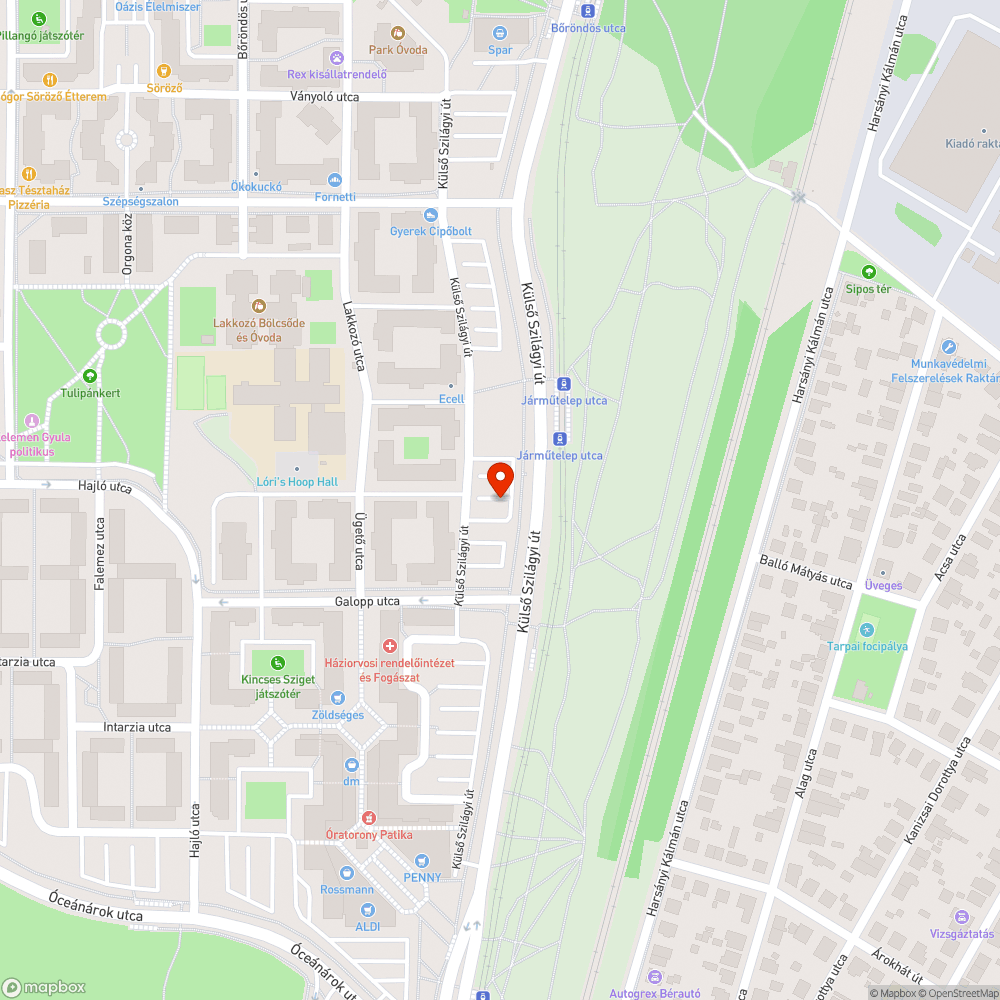 Graffitis fal bejelentés helye