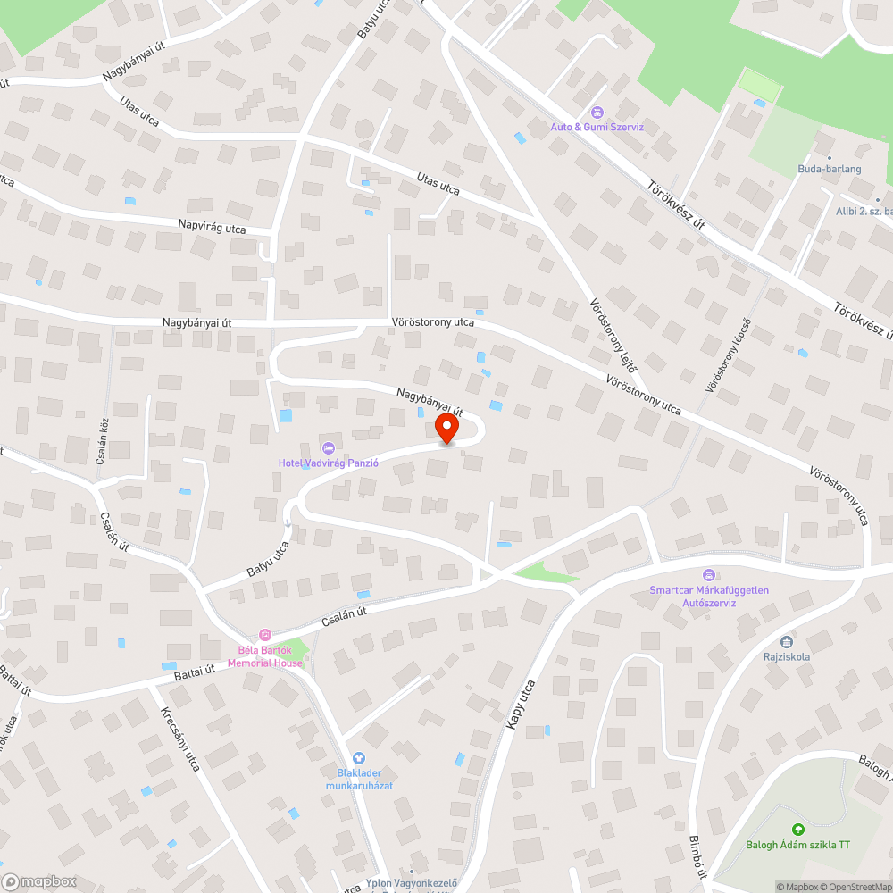 Kátyú a Nagybányai úton bejelentés helye