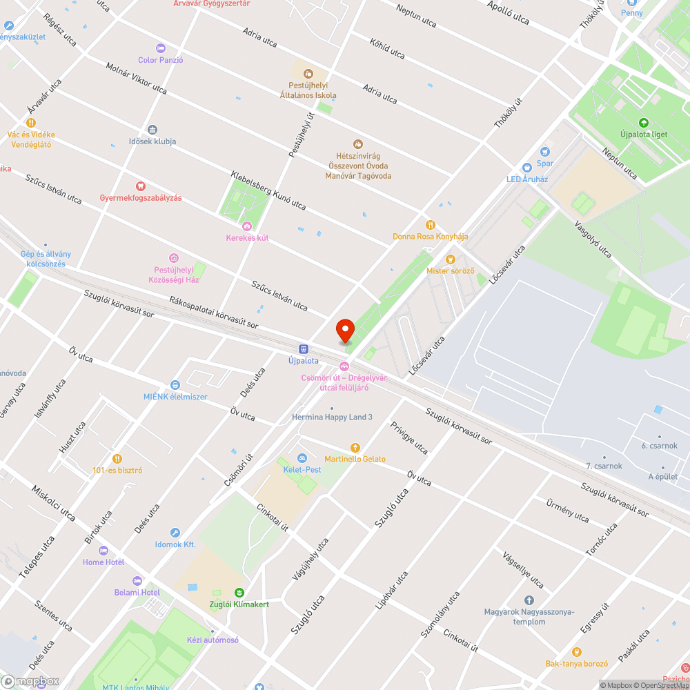 Tönkrement akna bejelentés helye