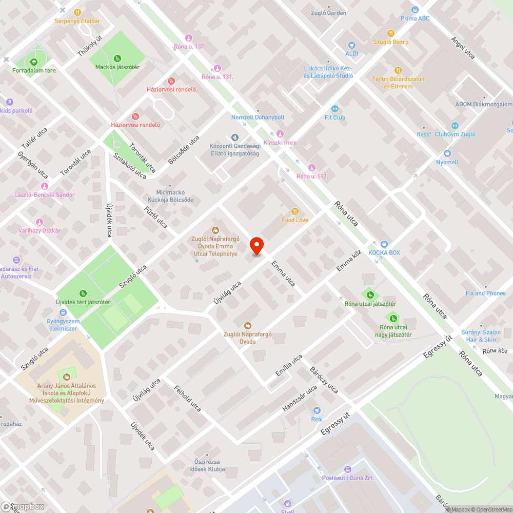 Közepén lyukas/hiányos fedlap bejelentés helye