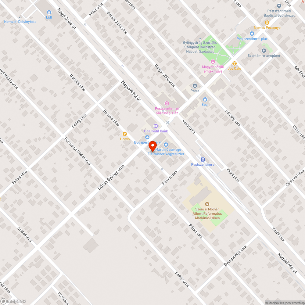 Szemetes közterület bejelentés helye