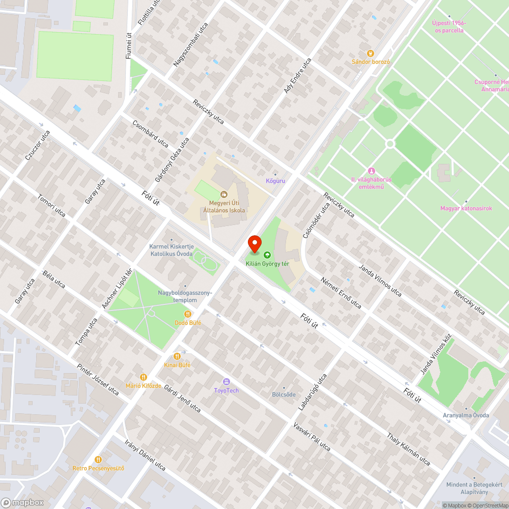 Gazos térköves járda bejelentés helye