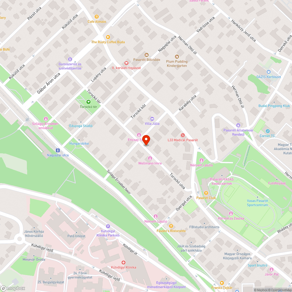 Üres közműoszlop bejelentés helye