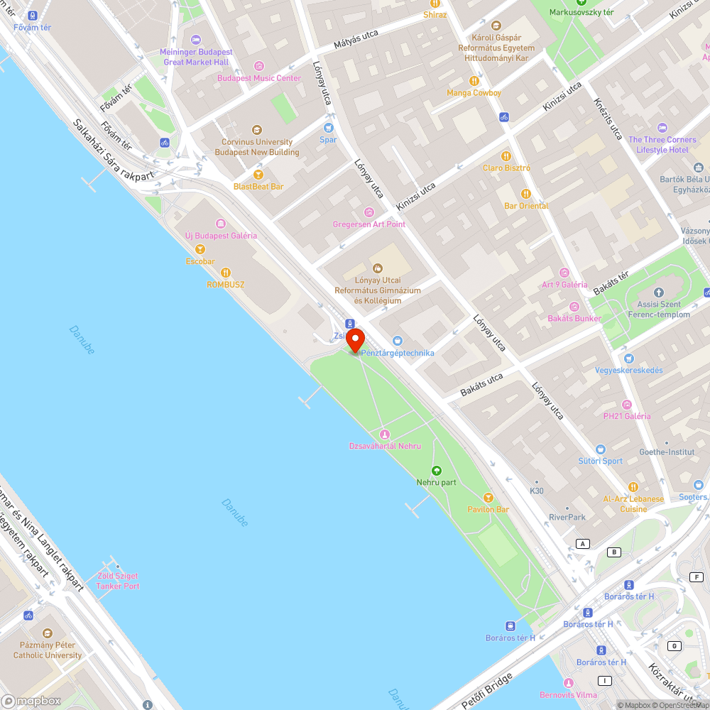 Kiégett lámpák a Nehru parkban bejelentés helye