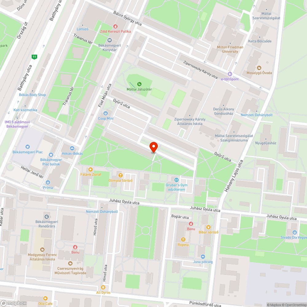 Betontömbök bejelentés helye