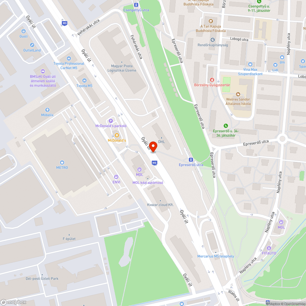 Hiányzó lámpa fényterelők bejelentés helye