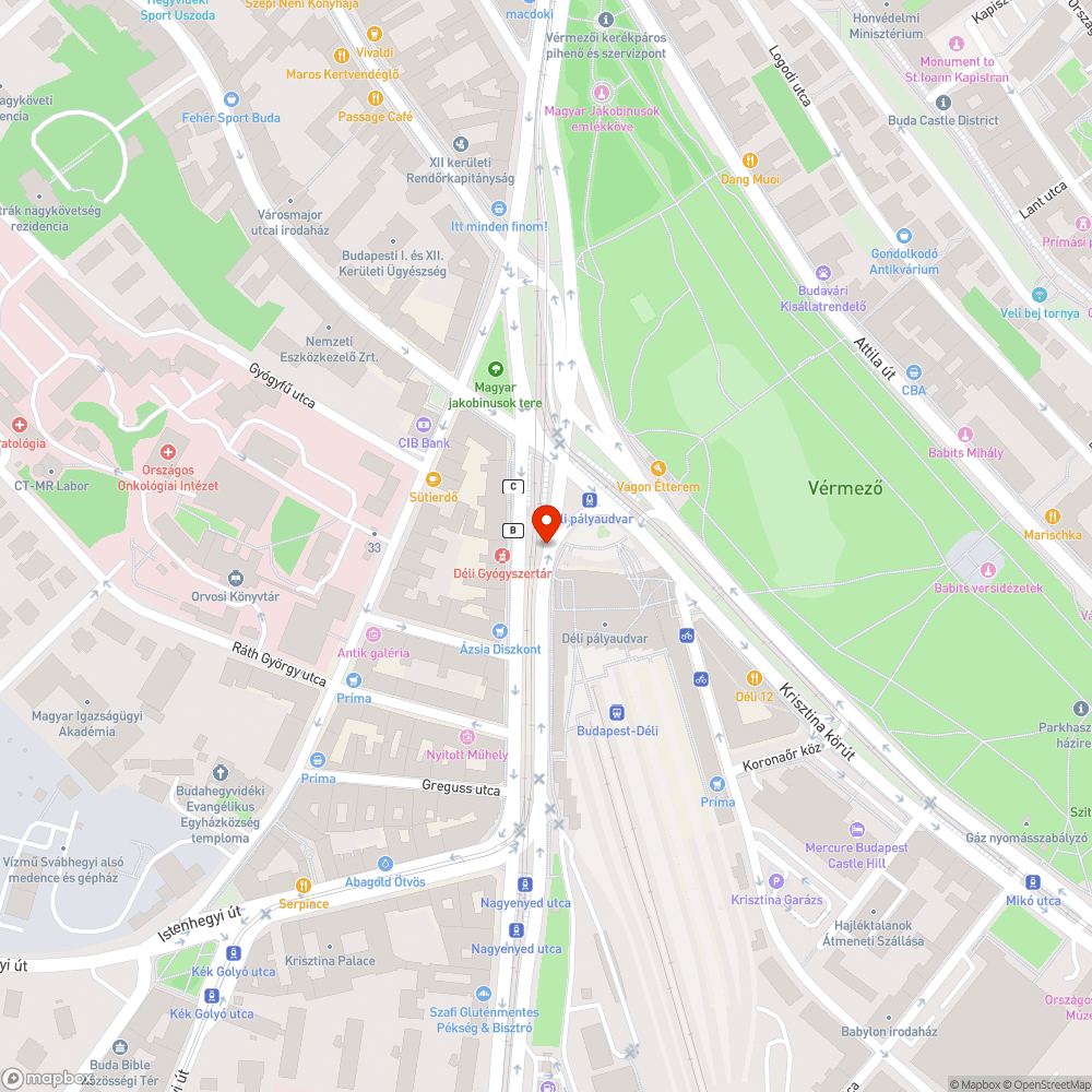 Megsüllyedt csatornafedő bejelentés helye