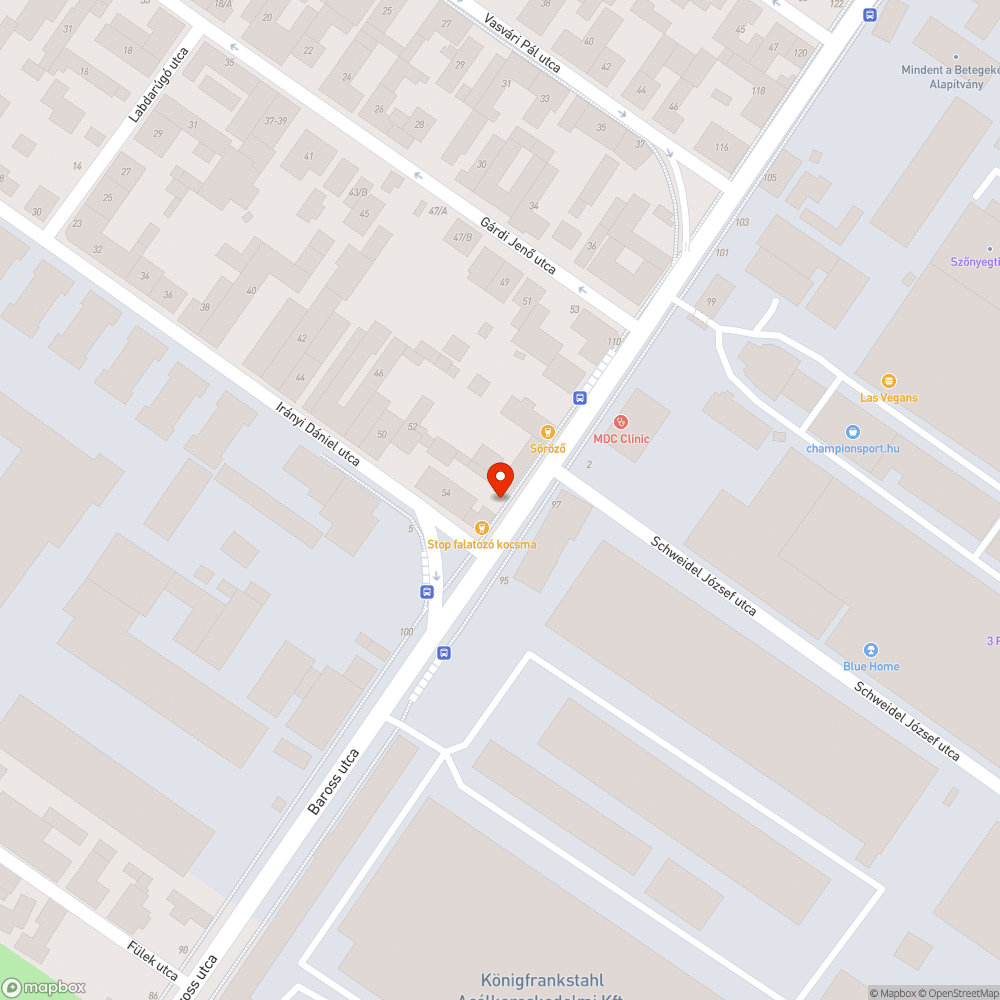 Hiányzó keret bejelentés helye