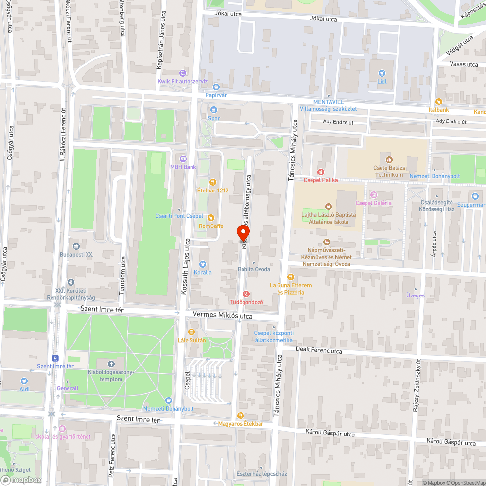 Letört faág bejelentés helye