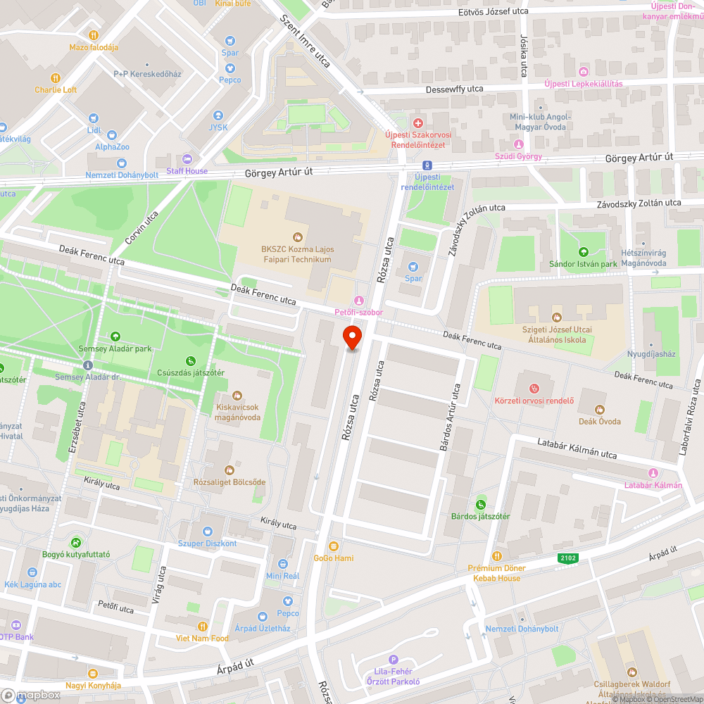 Hiányzó kopóréteg bejelentés helye