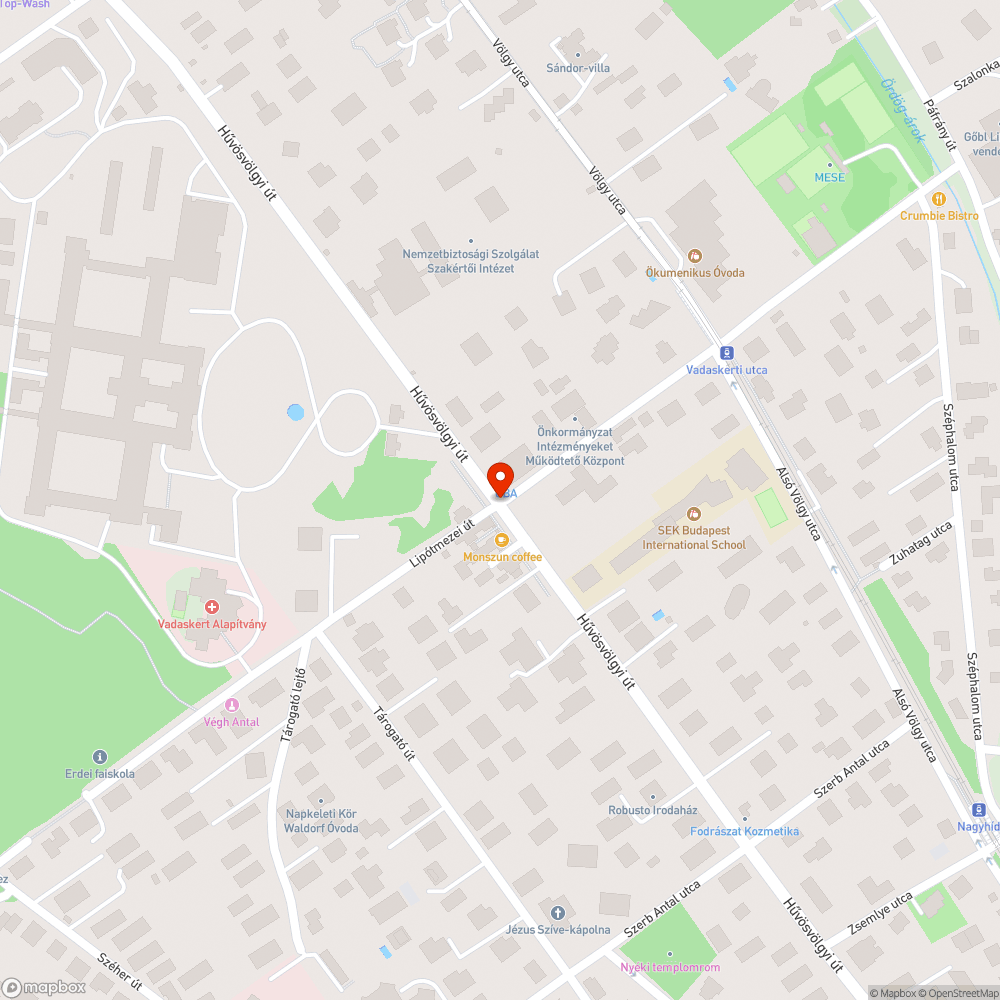 Karambol törmelék a Hűvösvölgyi-Vadaskerti sarkán bejelentés helye