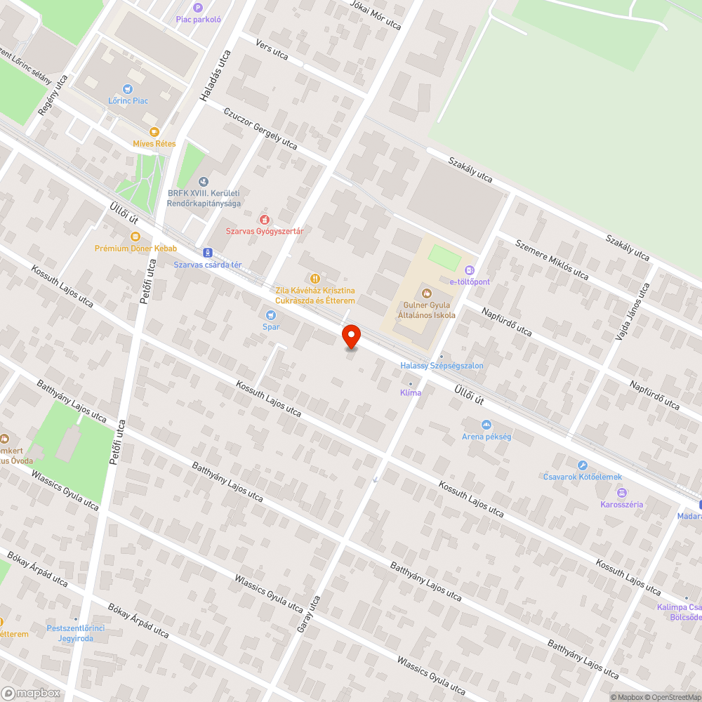 Balesetveszélyes járda bejelentés helye