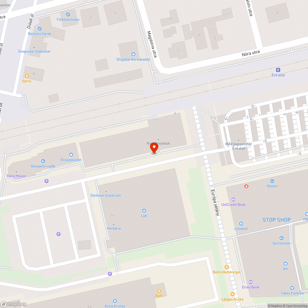 Elhagyott autó a városközpontban bejelentés helye