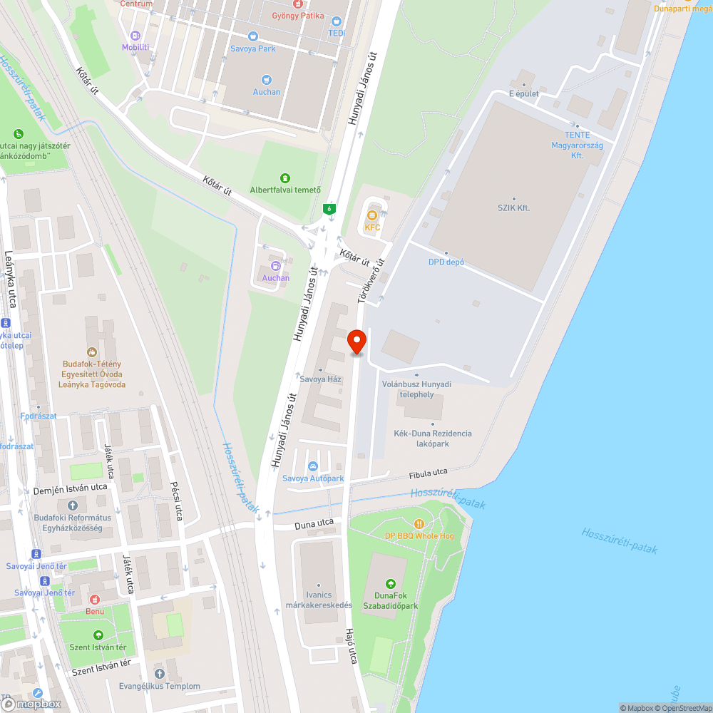 Megsüllyedt út bejelentés helye