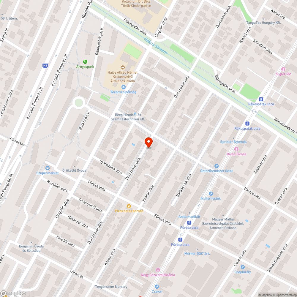 Roncs bejelentés helye