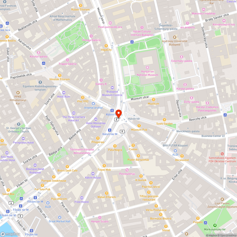 Kálvin tér M4 peron beázik bejelentés helye