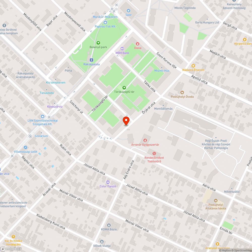 Hiányzó veszélyt jelző tábla bejelentés helye