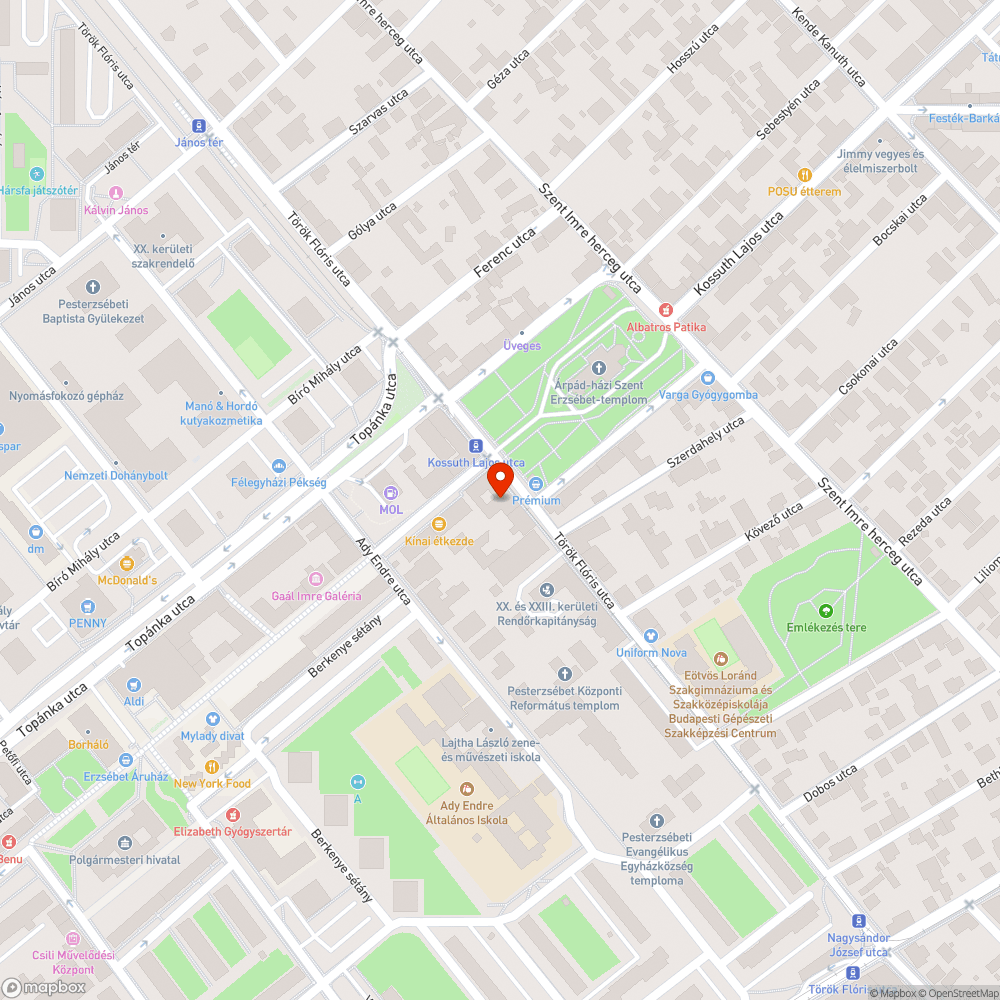 Járdahiány bejelentés helye