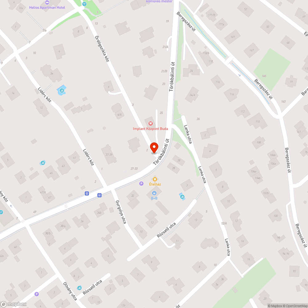 Kiégett közvilágítási Budapesten, a Törökbálinti úton bejelentés helye