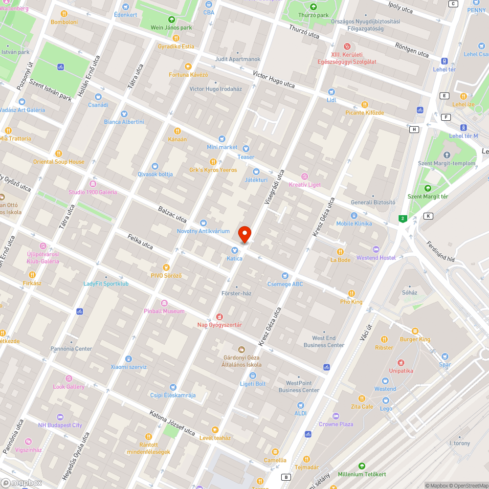 Kerékpáros útburkolati jel bejelentés helye