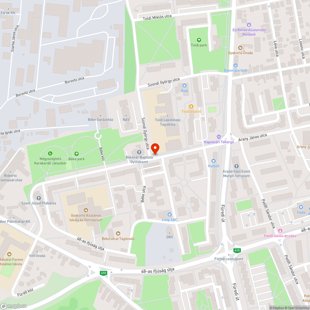 Járda bejelentés helye