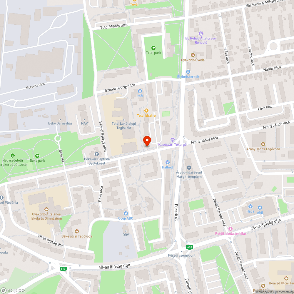 Kerékpárút bejelentés helye