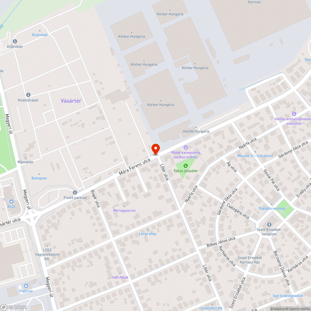 A távfűtő cég nem hozta helyre az útburkolatot bejelentés helye