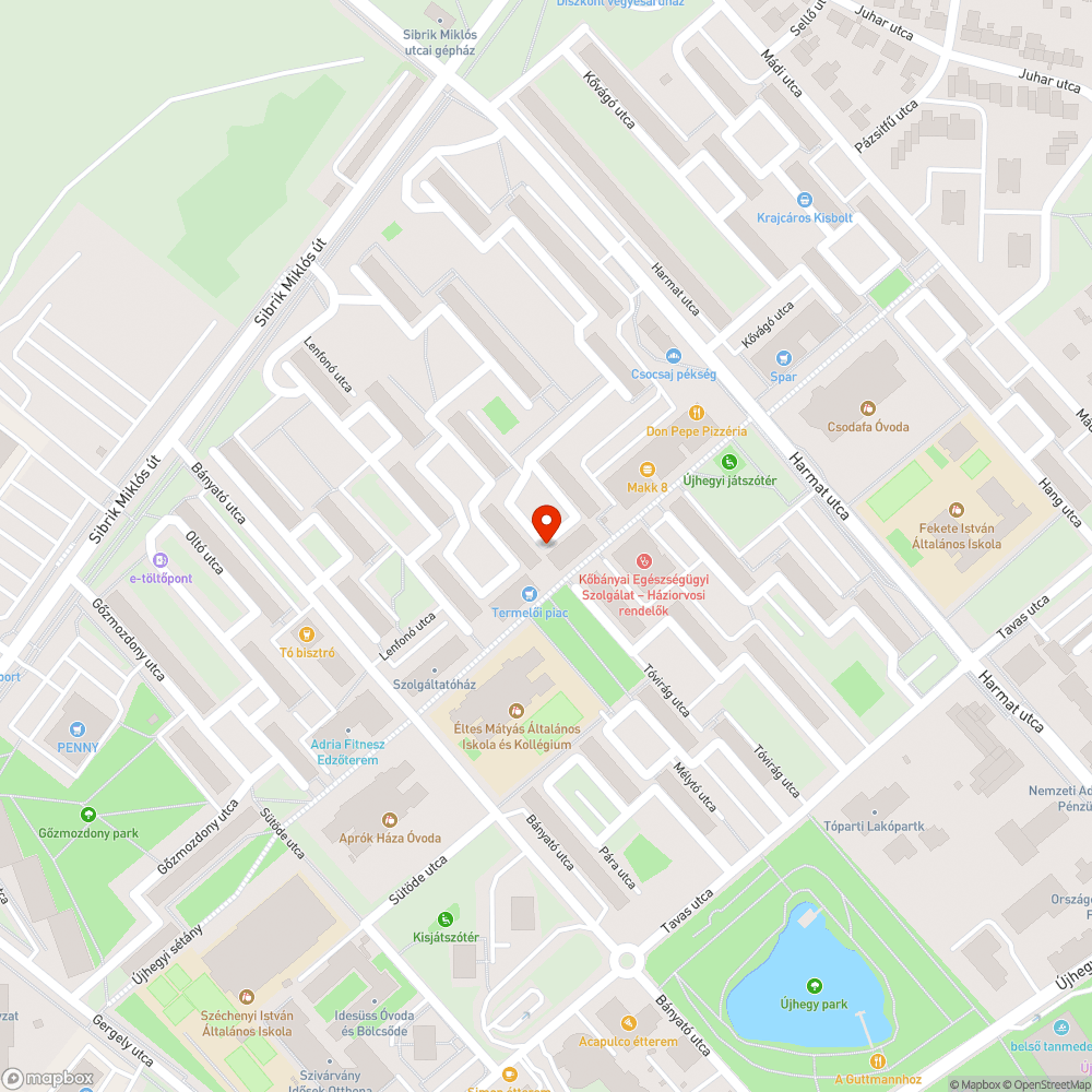 Vízműves oszlop bejelentés helye