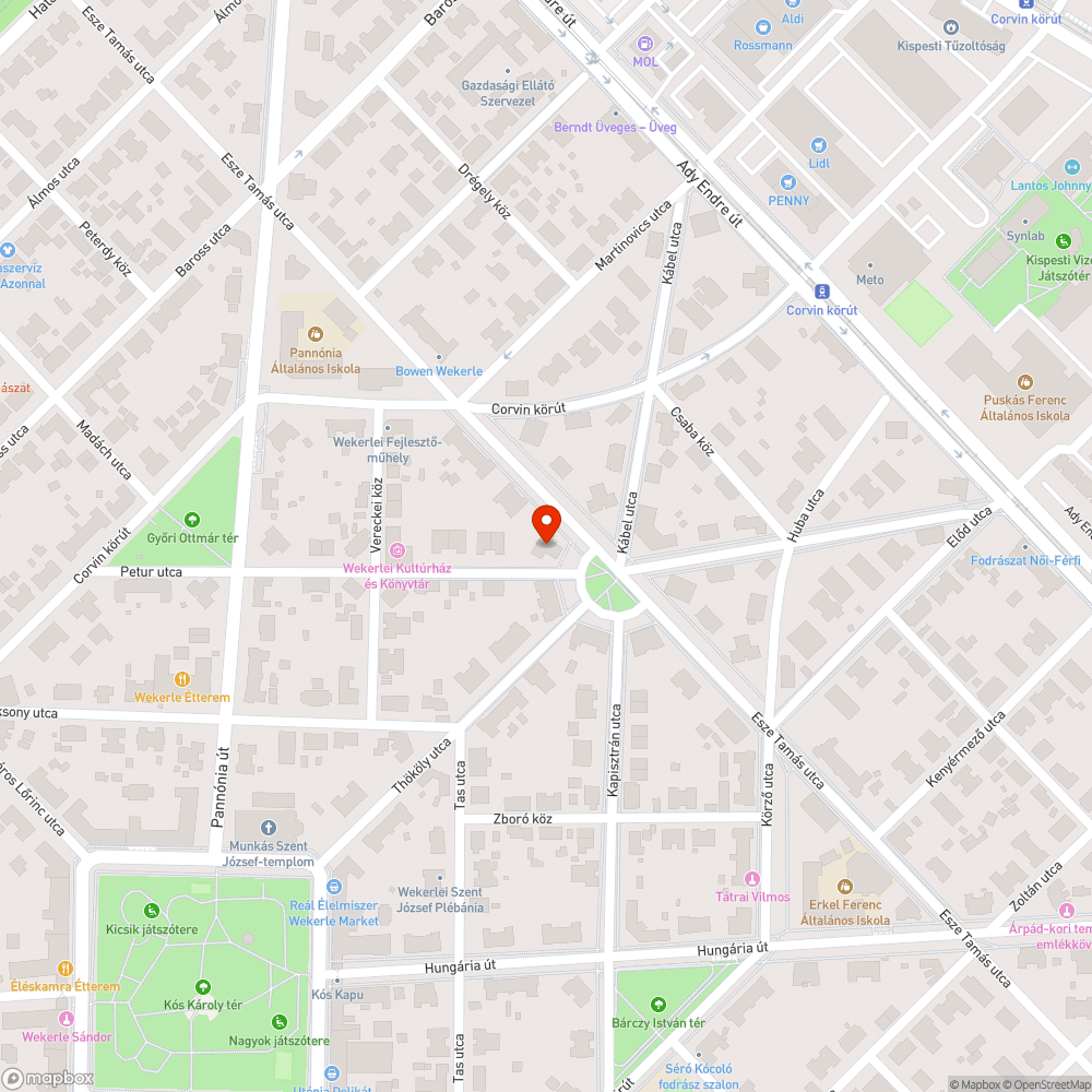 Közepén lyukas fedlap bejelentés helye