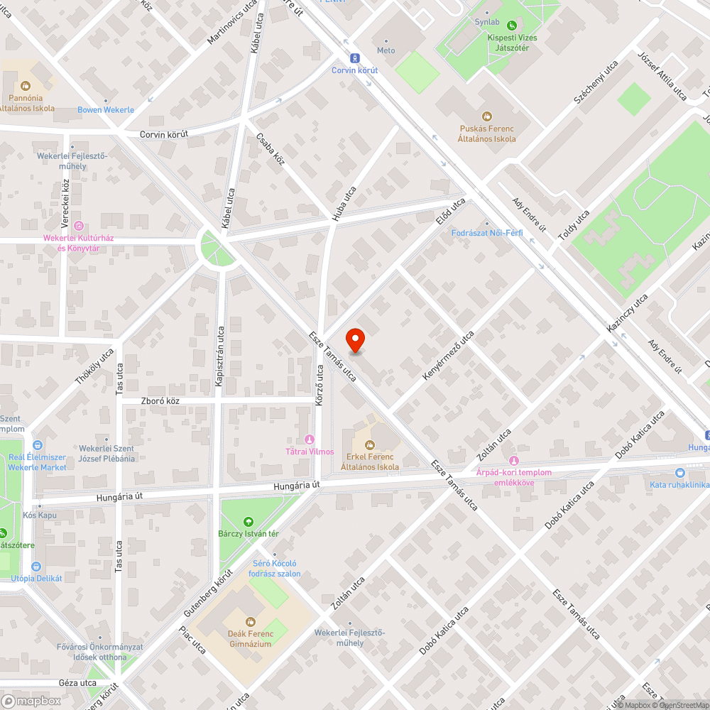 Tönkrement járda bejelentés helye