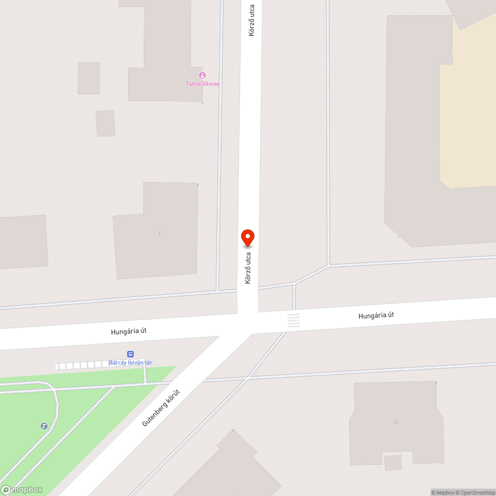 Tönkrement kátyús út bejelentés helye