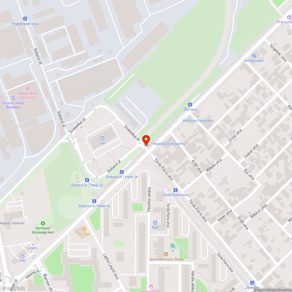 Rossz állapotban lévő villamosátkelő panelek bejelentés helye