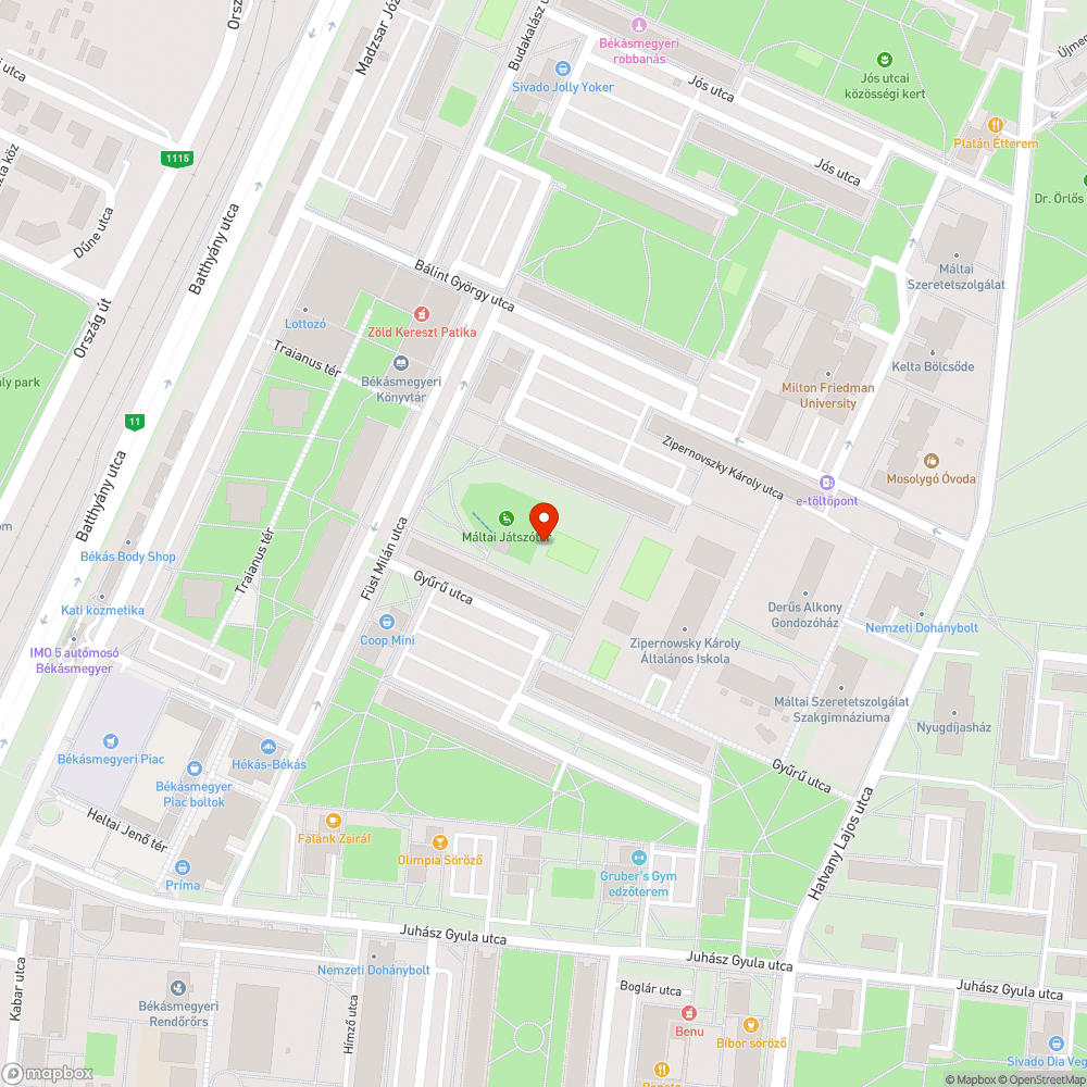 Kiégett lámpa bejelentés helye