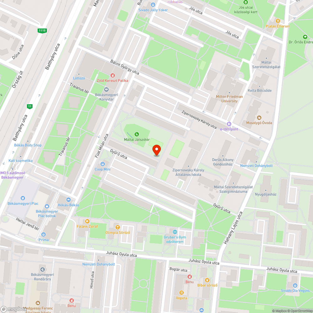 Kiégett lámpa bejelentés helye