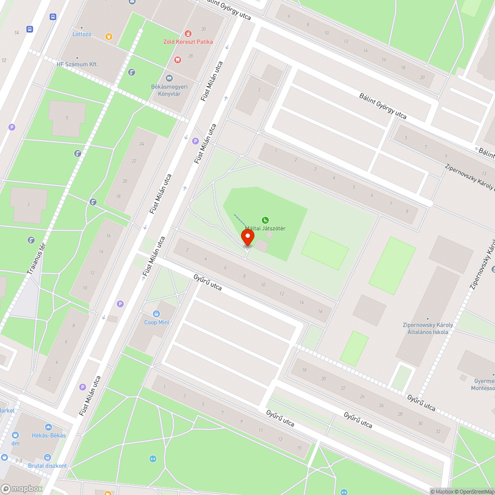 Szétesett térkövek bejelentés helye