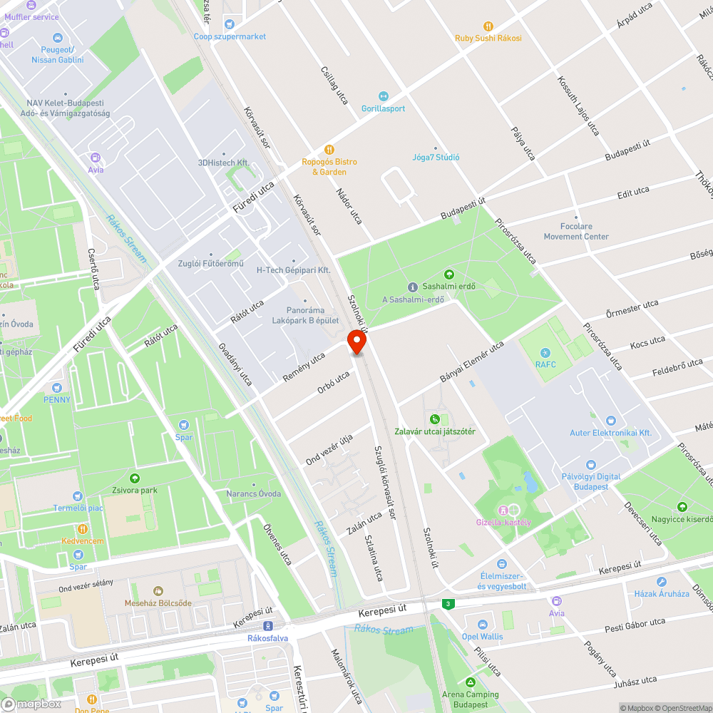 Szètszórt szemèt bejelentés helye