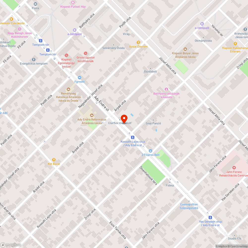 Bővülő parkoló bejelentés helye