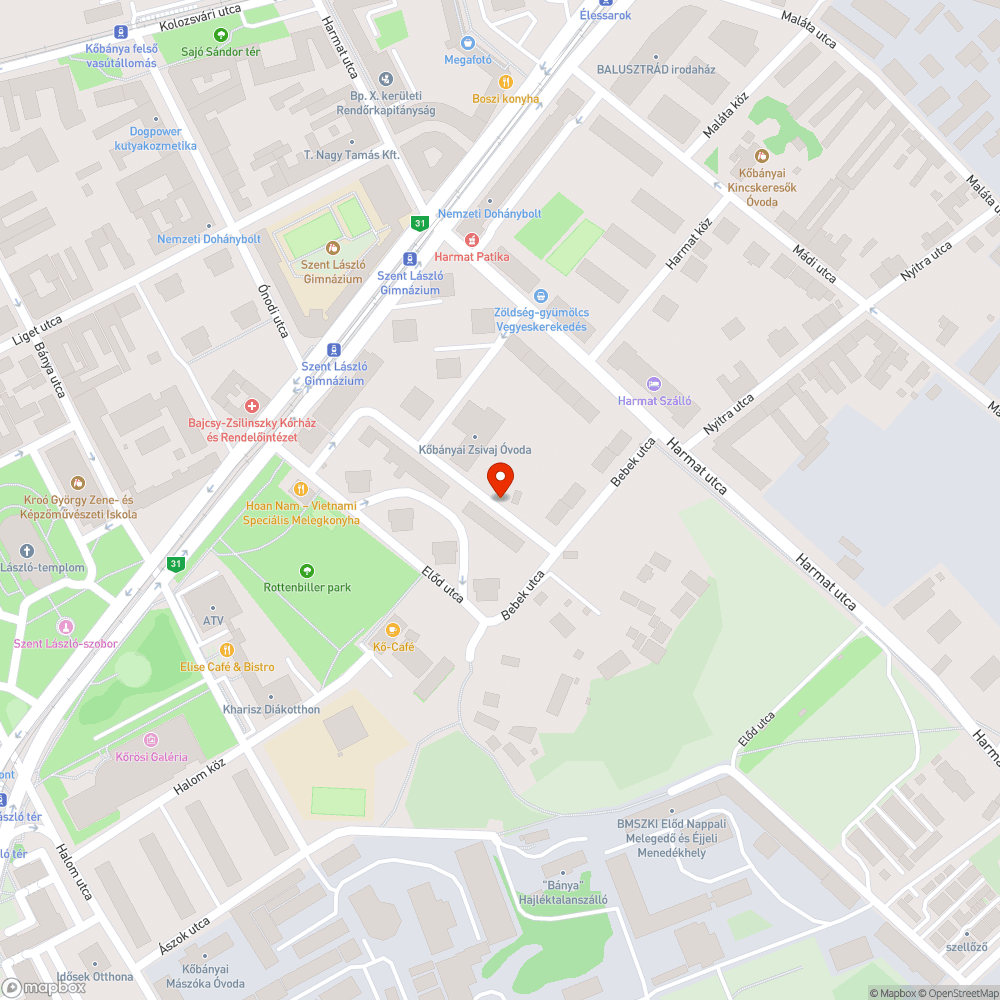 Letört betonvalami bejelentés helye