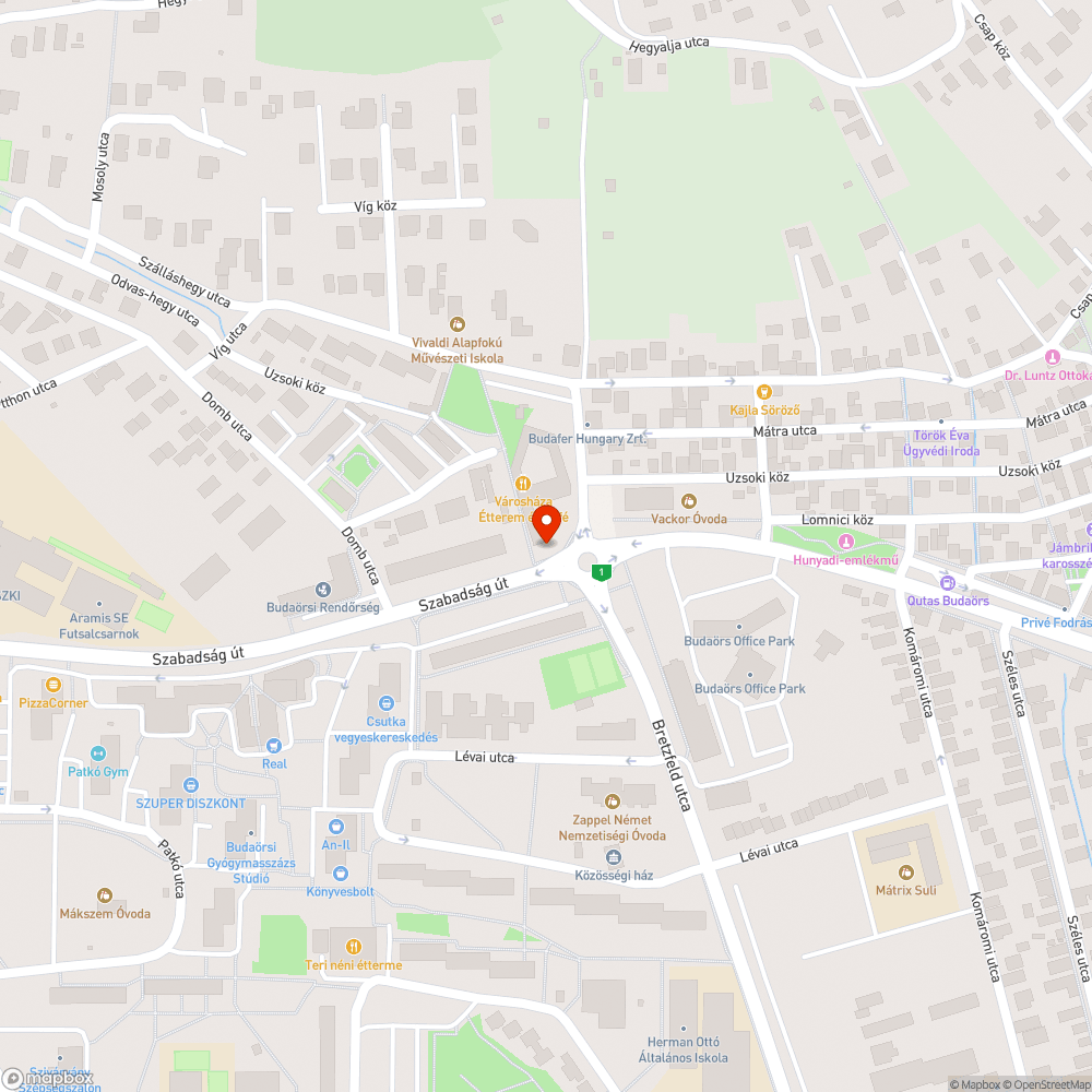 Hosszanti kátyú a körforgalom kijáratánál bejelentés helye