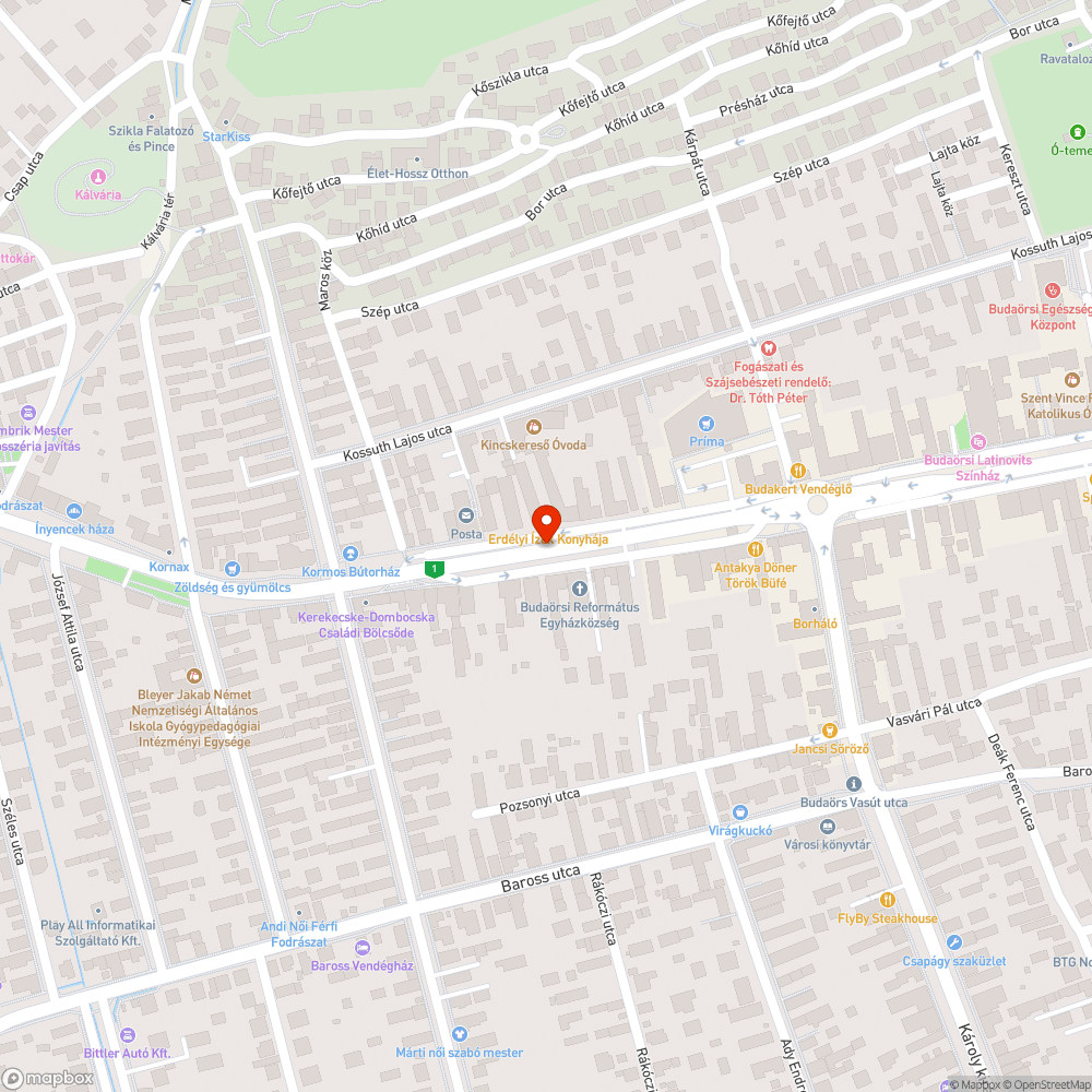 Siralmas állapotú útszakasz (Szabadság út 73.) bejelentés helye