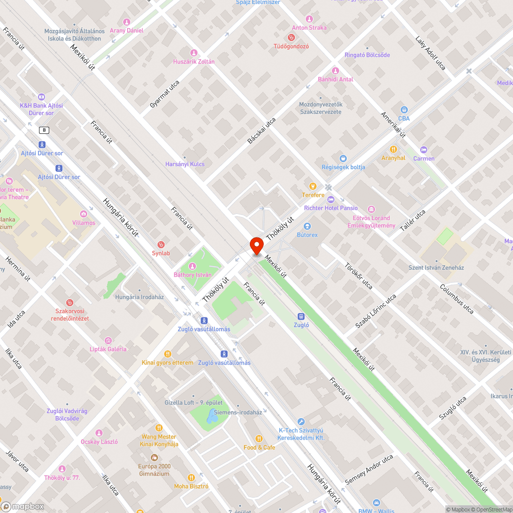 Lyukas és megdőlt aknafedő bejelentés helye