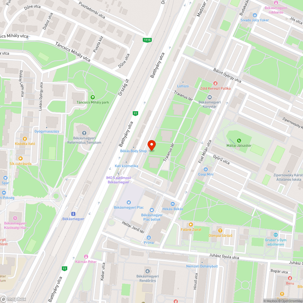 Kiégett lámpa bejelentés helye