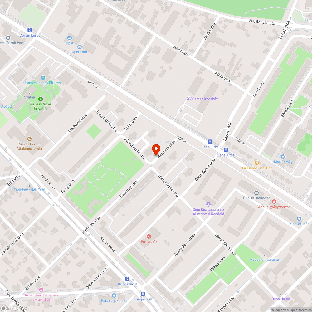 Elhagyott Opel bejelentés helye