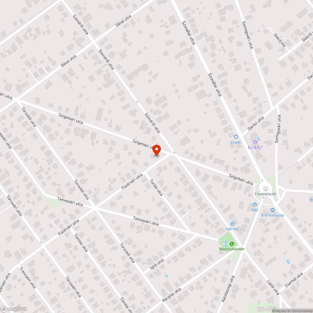 Elhagyott jármű bejelentés helye