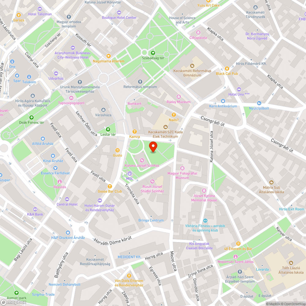 Graffitis trafó bejelentés helye