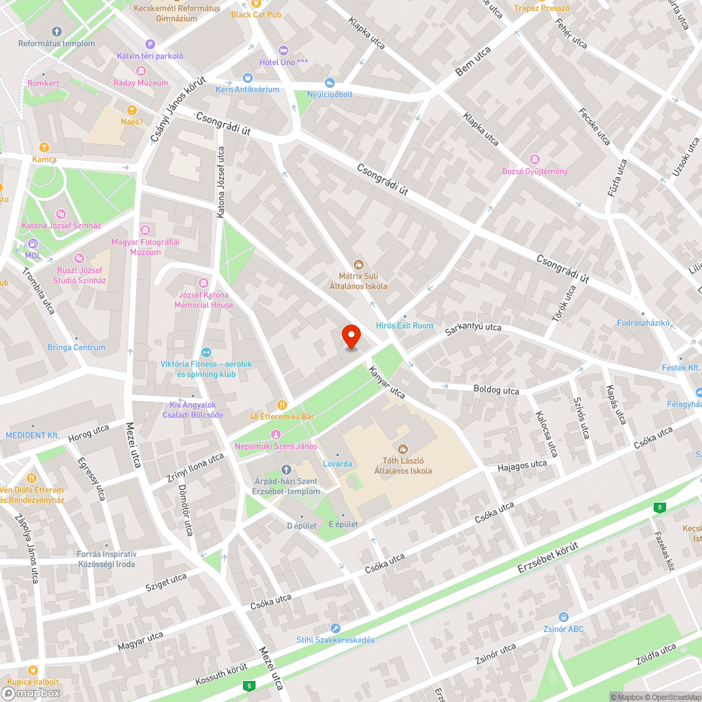 Üres fahelyek bejelentés helye